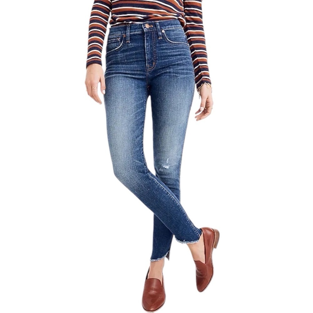 Madewell 25 (0) High Rise 10” Skinny Women’s Jeans Tulip Frayed Hems K5232 HO18